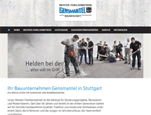 Tablet Screenshot of gensmantel-bau.de